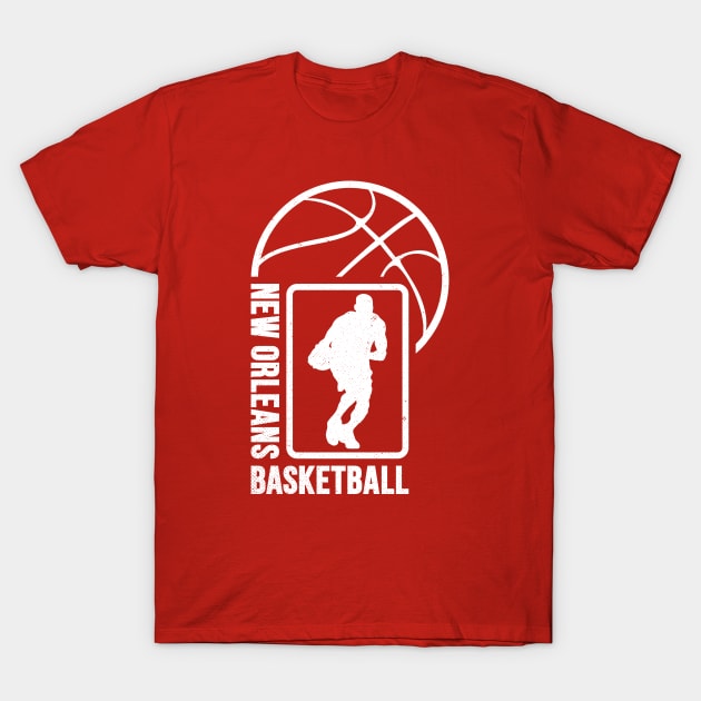 New Orleans Basketball 02 T-Shirt by yasminkul